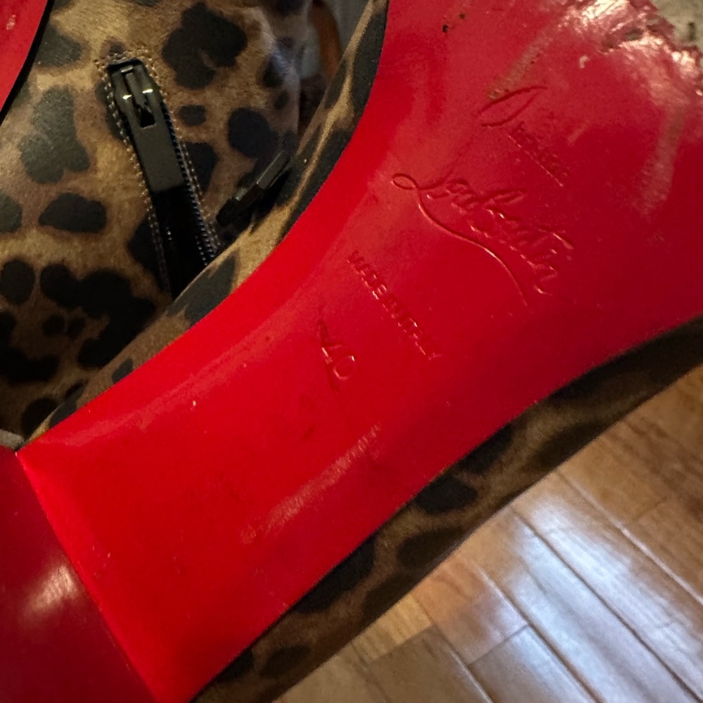 Christian Louboutin Leopard Booties - Picture 6 of 7